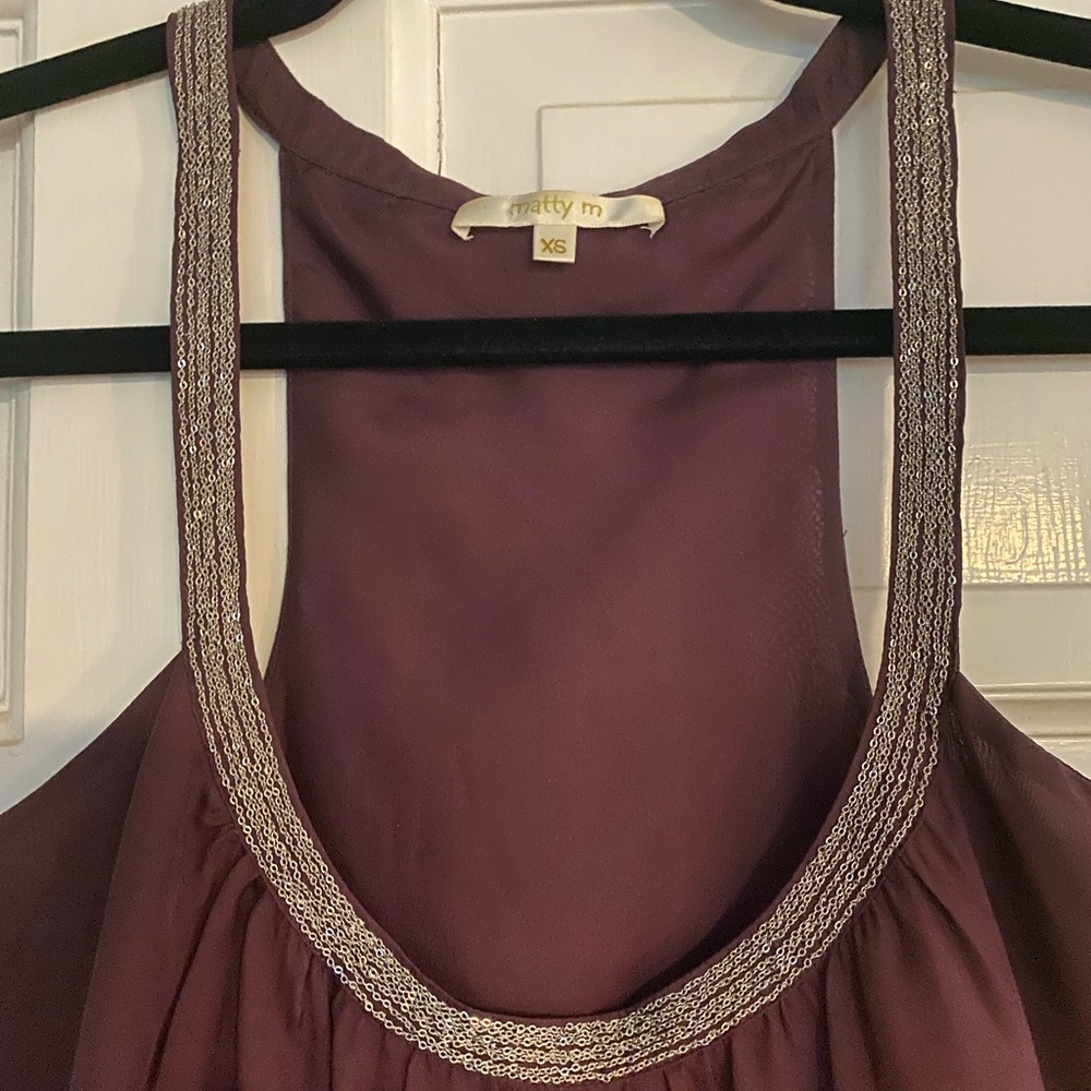 Marty M Silk Sparkle Top